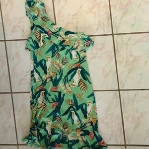 Brazilian One Shoulder Mini Dress